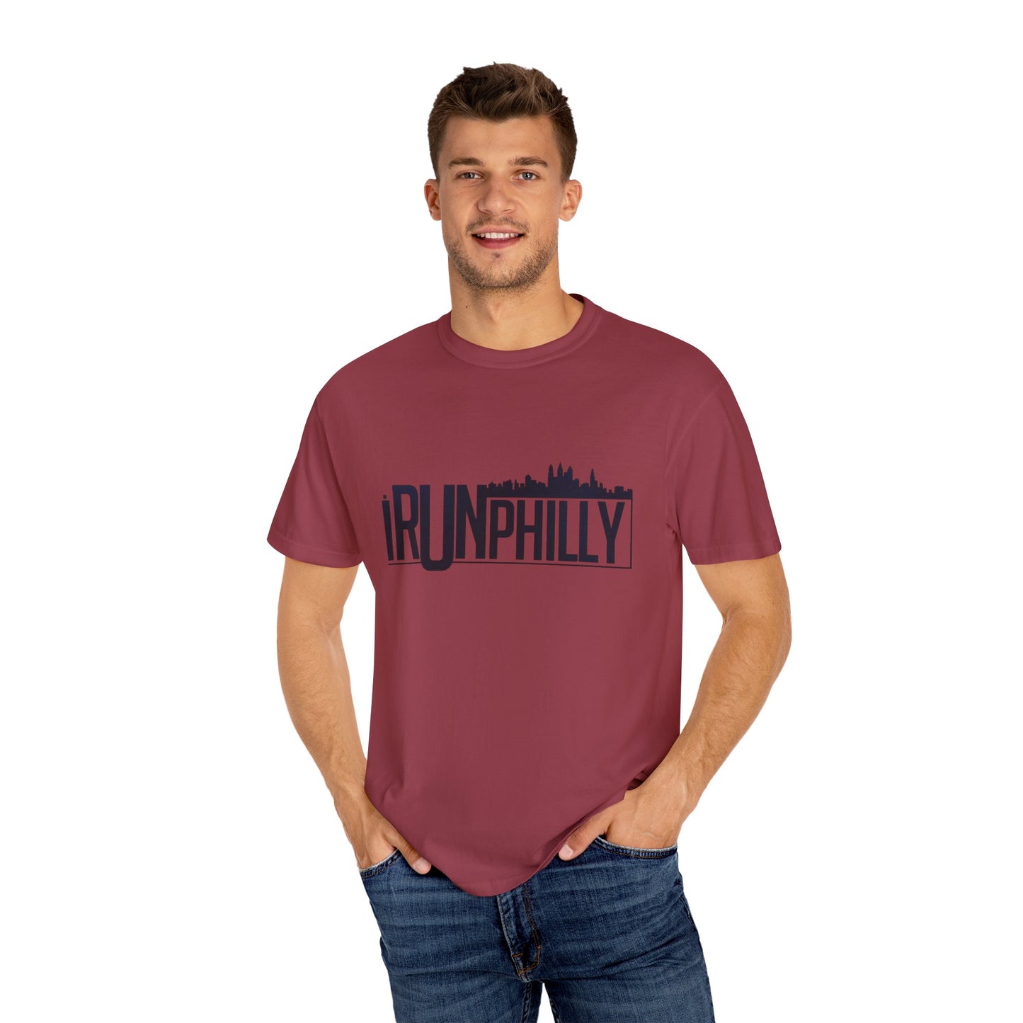 iRUNPHILLY Unisex Garment-Dyed T-shirt