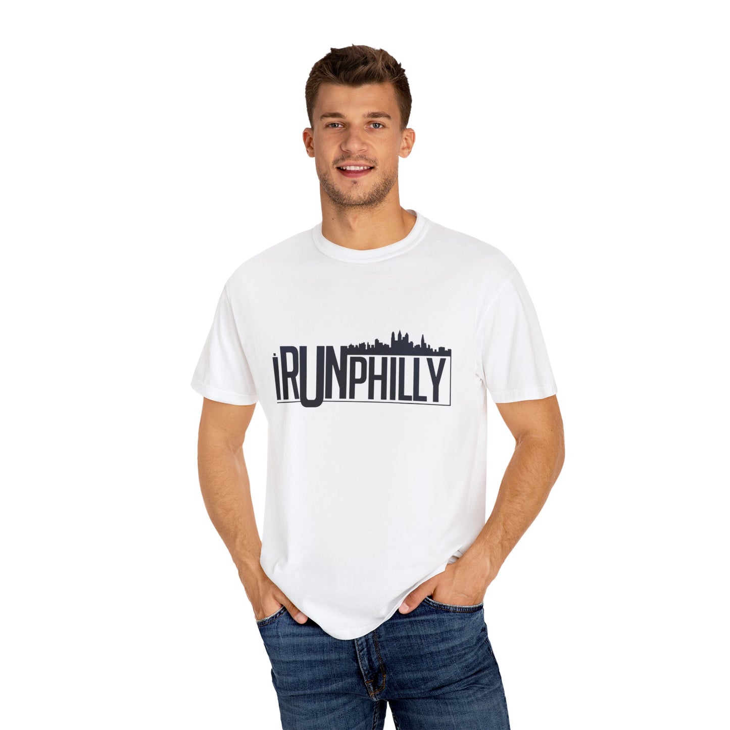 iRUNPHILLY Unisex Garment-Dyed T-shirt