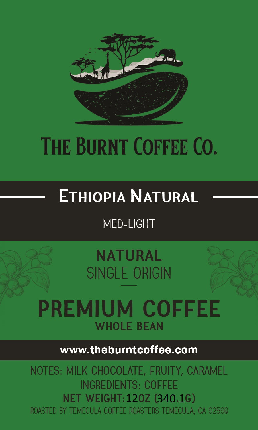 The Burnt Coffee Co. Ethiopia Harrar Natural