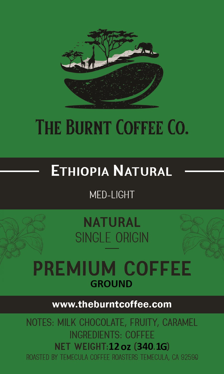 The Burnt Coffee Co. Ethiopia Harrar Natural