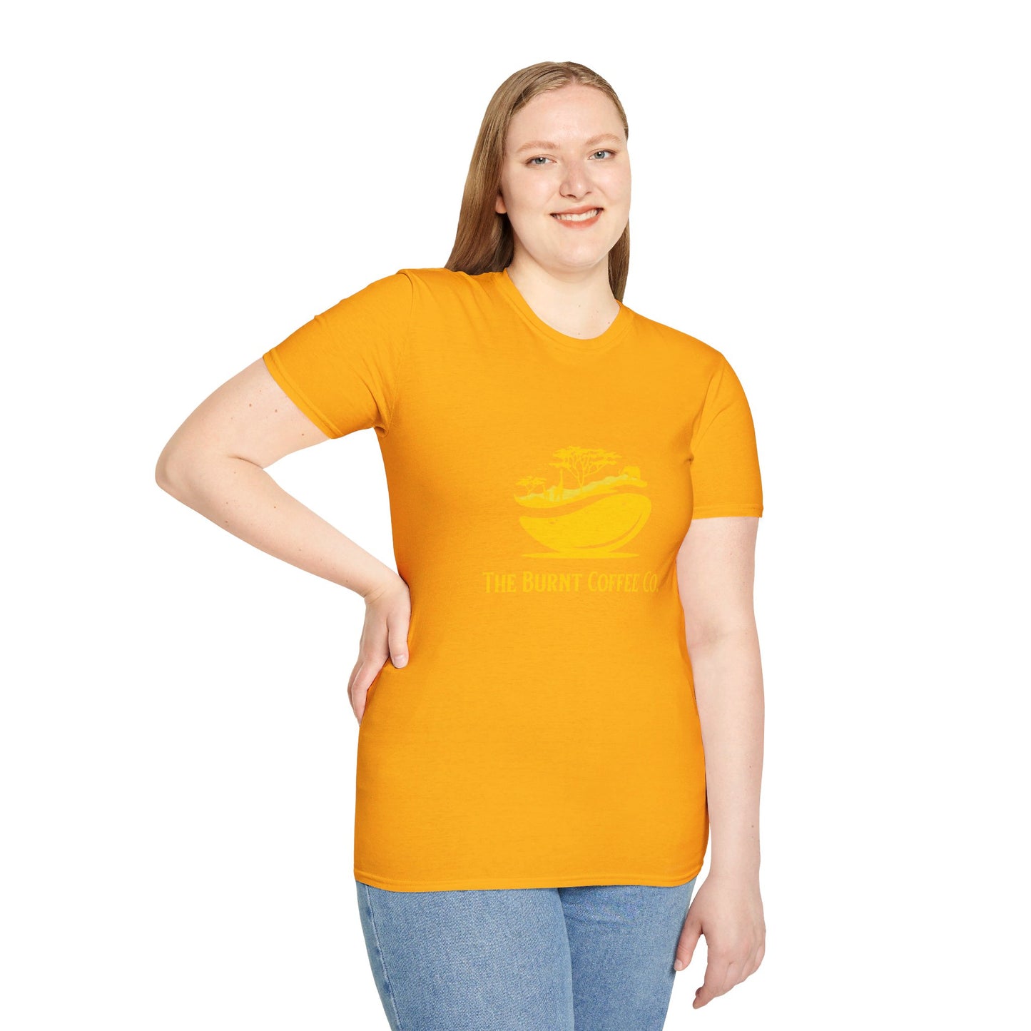 Gold The Burnt Coffee Co.  Logo Shirt