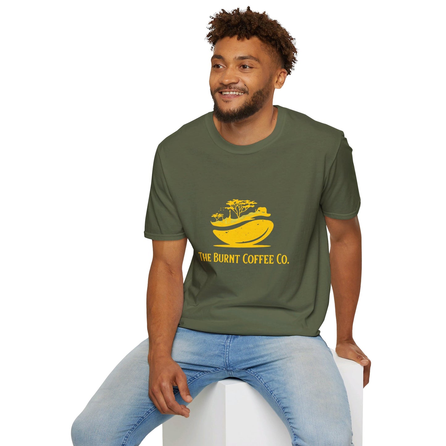 Gold The Burnt Coffee Co.  Logo Shirt