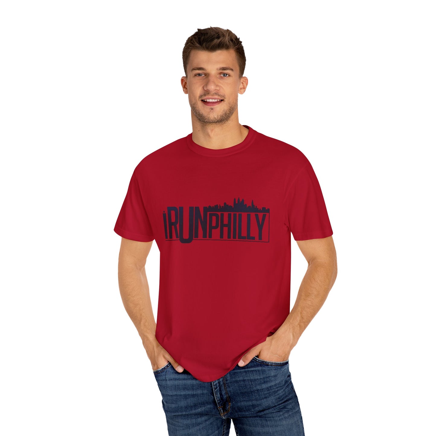 iRUNPHILLY Unisex Garment-Dyed T-shirt