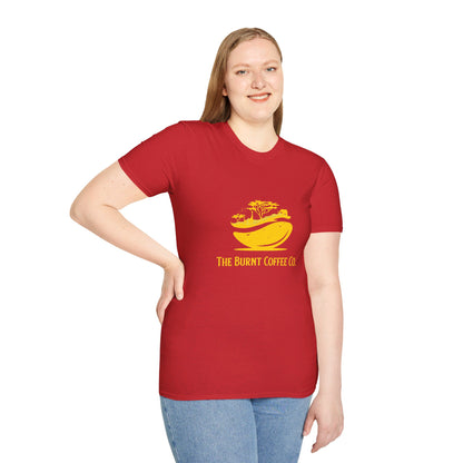 Gold The Burnt Coffee Co.  Logo Shirt
