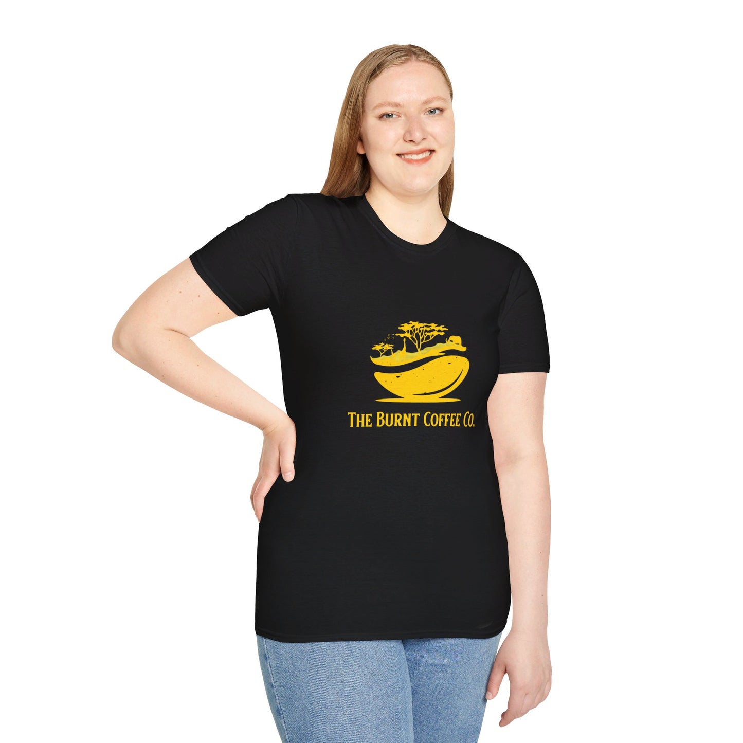 Gold The Burnt Coffee Co.  Logo Shirt