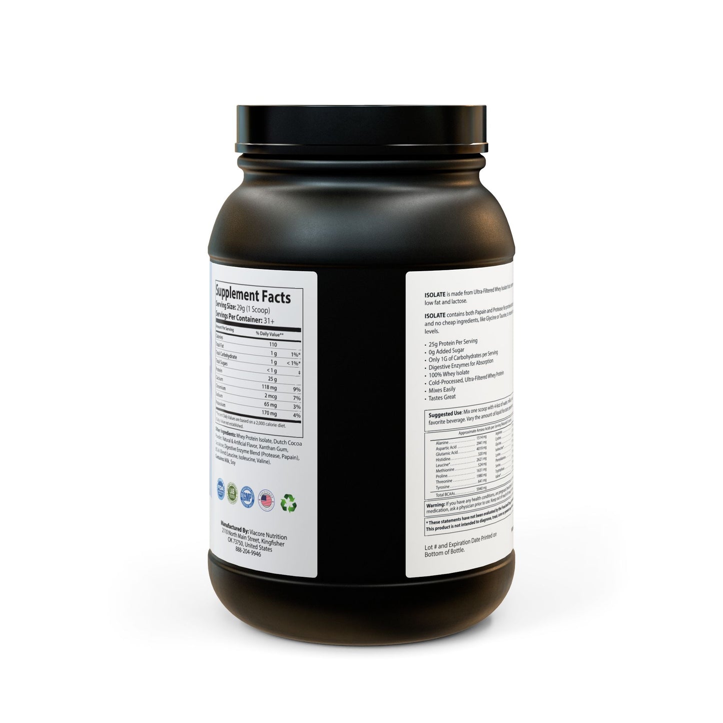 Whey Isolate Protein Supplement (907g, 2lb) iRUNPHILLY