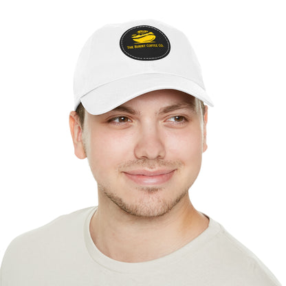 The Burnt Coffee Co. Hat with Leather Patch (Round)