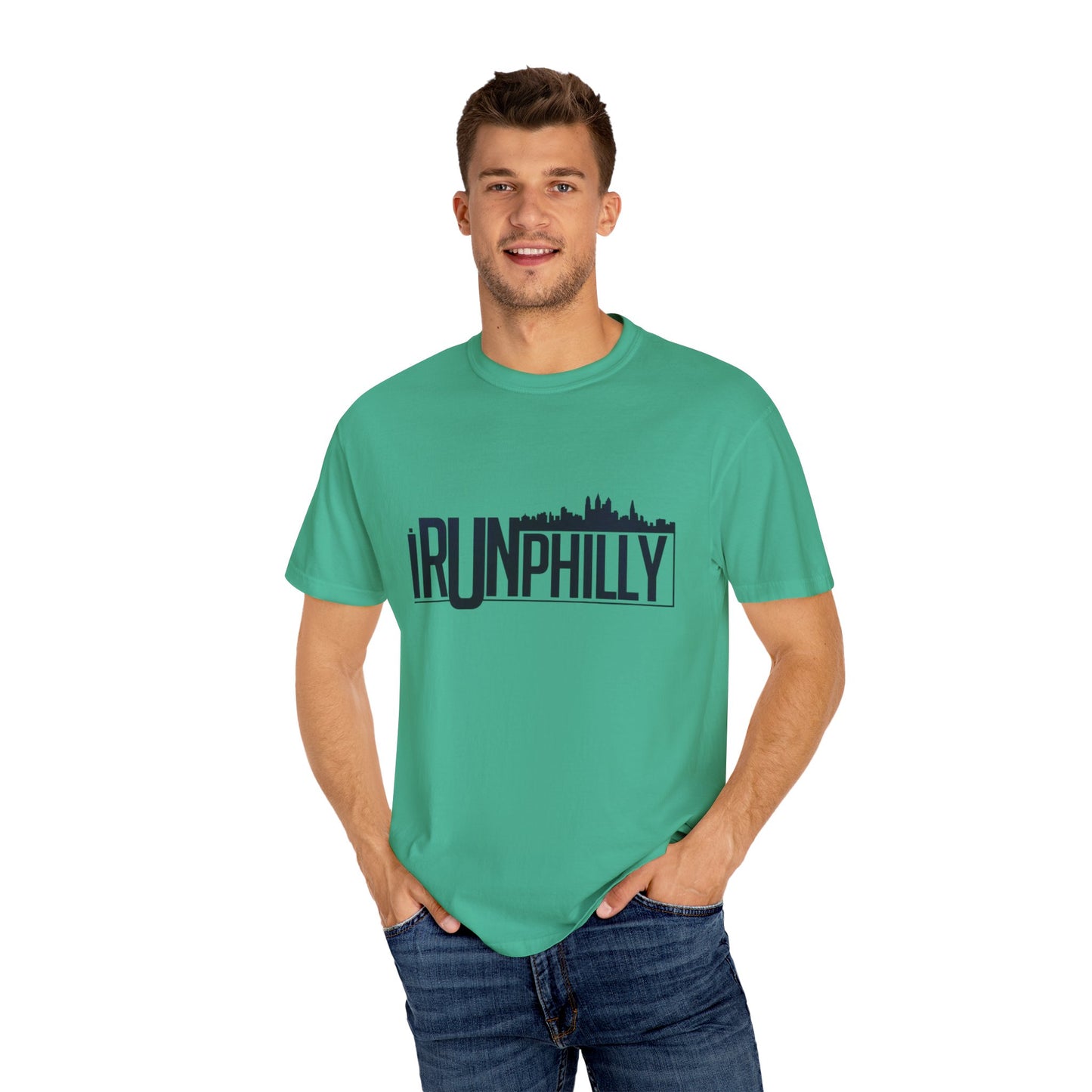 iRUNPHILLY Unisex Garment-Dyed T-shirt