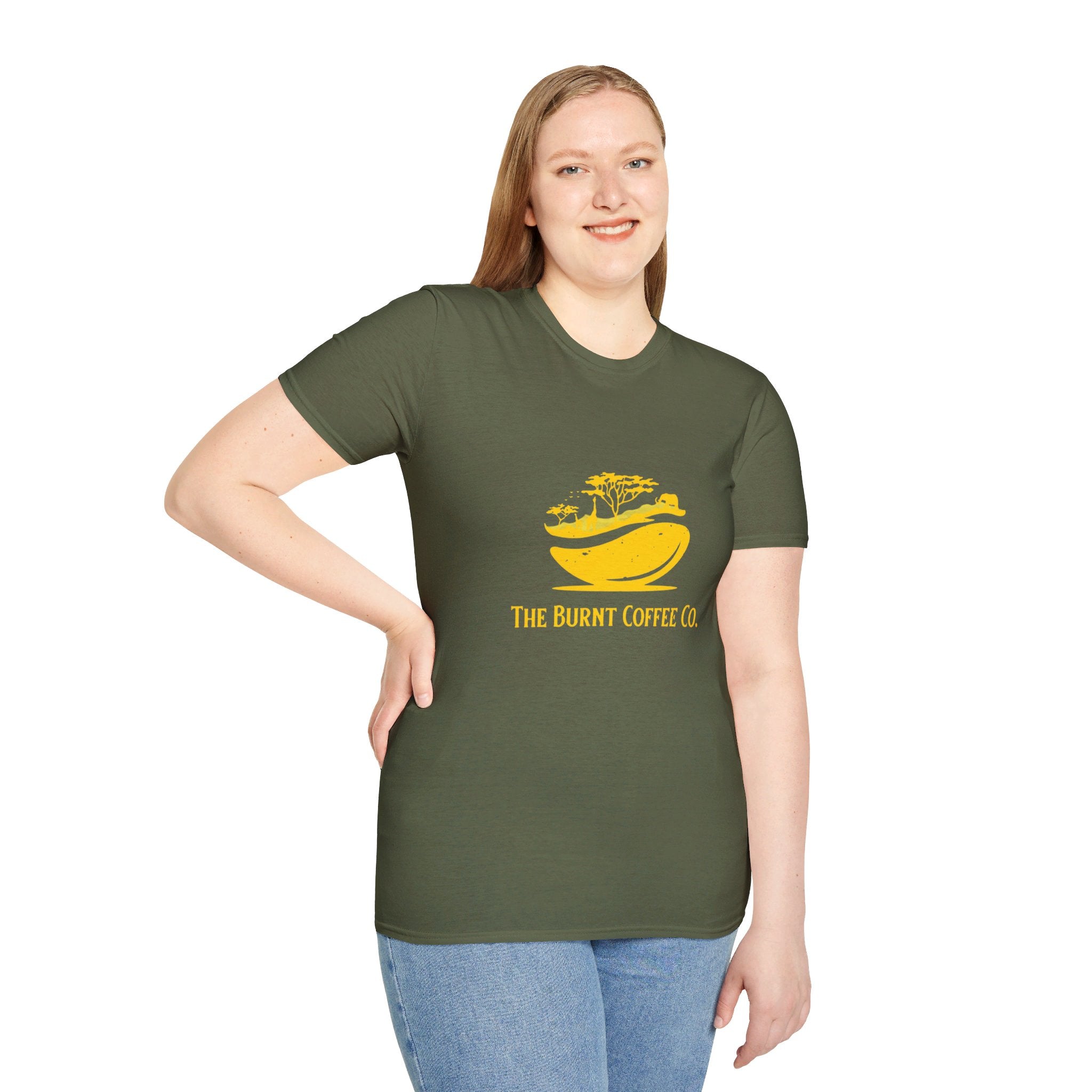 Gold The Burnt Coffee Co.  Logo Shirt