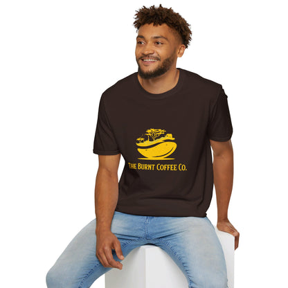 Gold The Burnt Coffee Co.  Logo Shirt