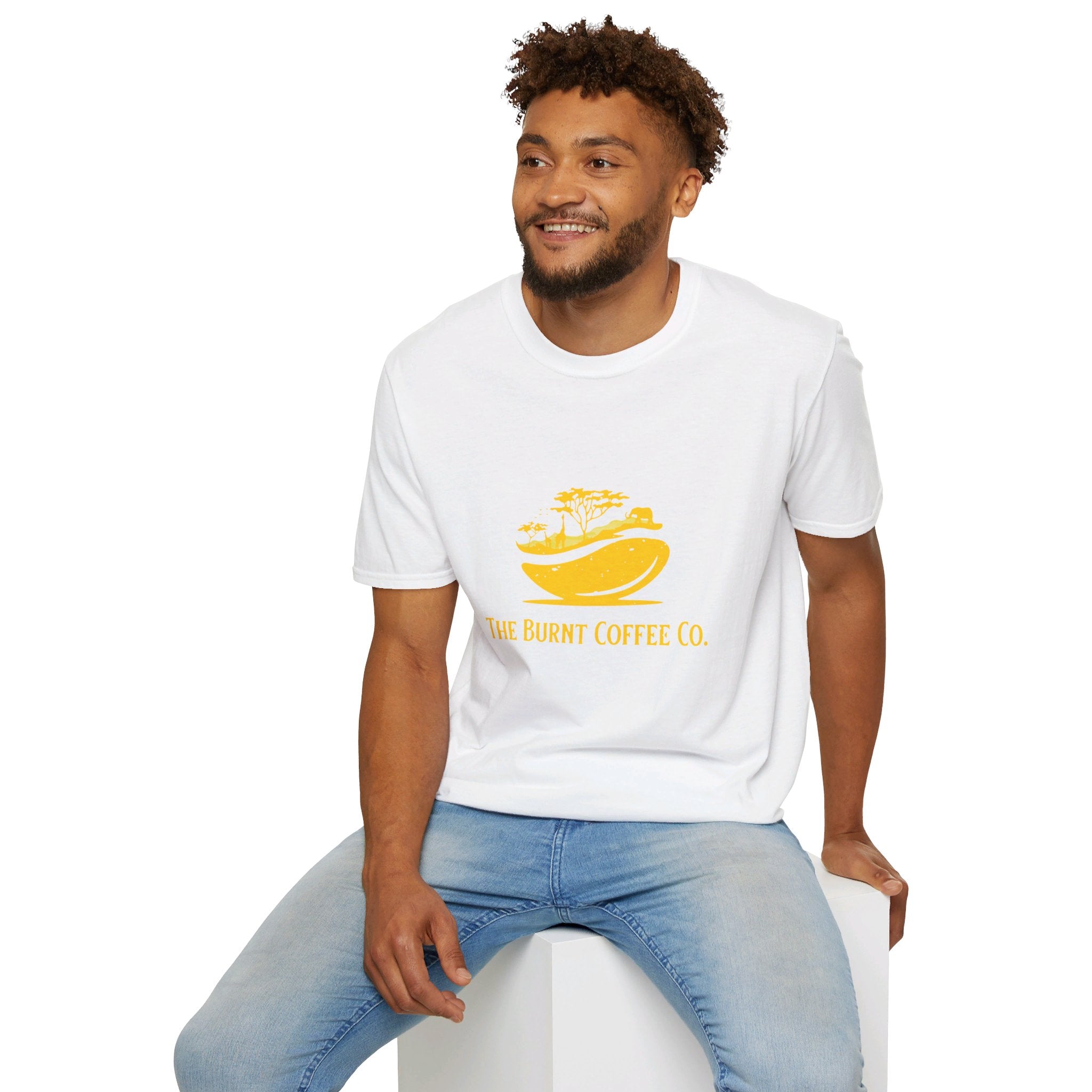 Gold The Burnt Coffee Co.  Logo Shirt