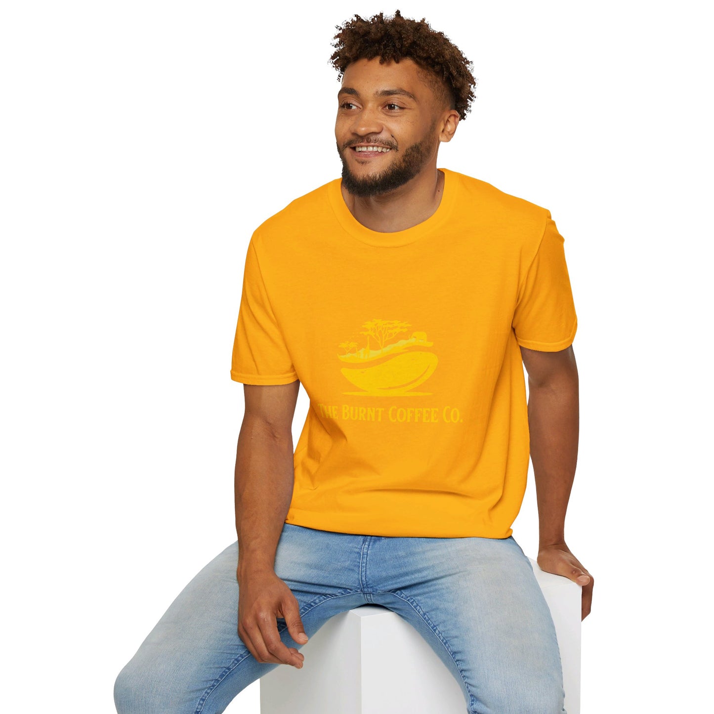 Gold The Burnt Coffee Co.  Logo Shirt