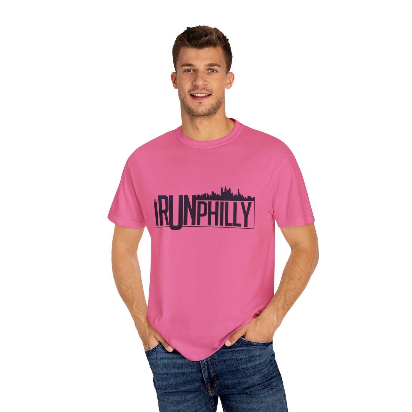 iRUNPHILLY Unisex Garment-Dyed T-shirt