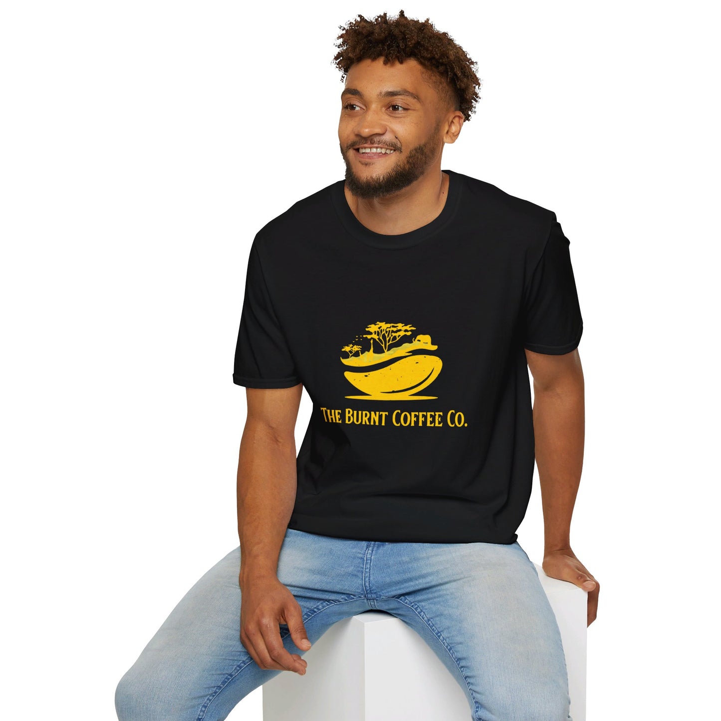 Gold The Burnt Coffee Co.  Logo Shirt