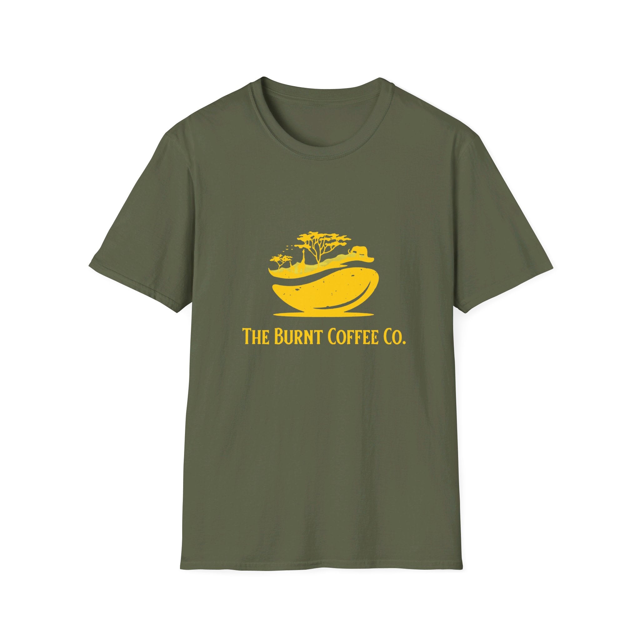 Gold The Burnt Coffee Co.  Logo Shirt